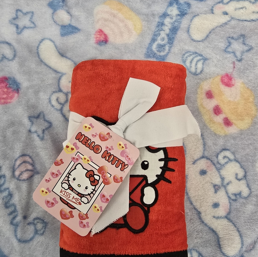 Hello Kitty Red Throw Blanket